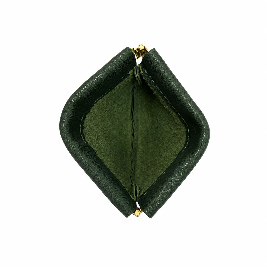 Mini Spring Frame Bag with Polished Gold Metal Snap Frame for Minimalist Casual Daily Matching