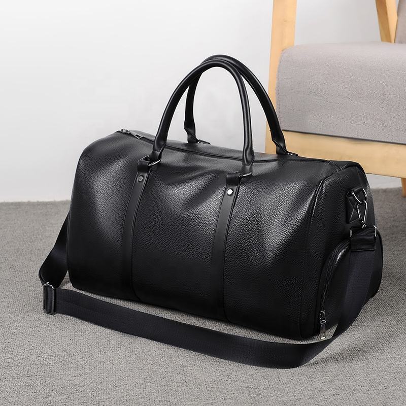 Cylindrical Duffle Bag with Detachable Shoulder Strap & Independent Shoe Compartment for Unisex Daily Travel Matching
